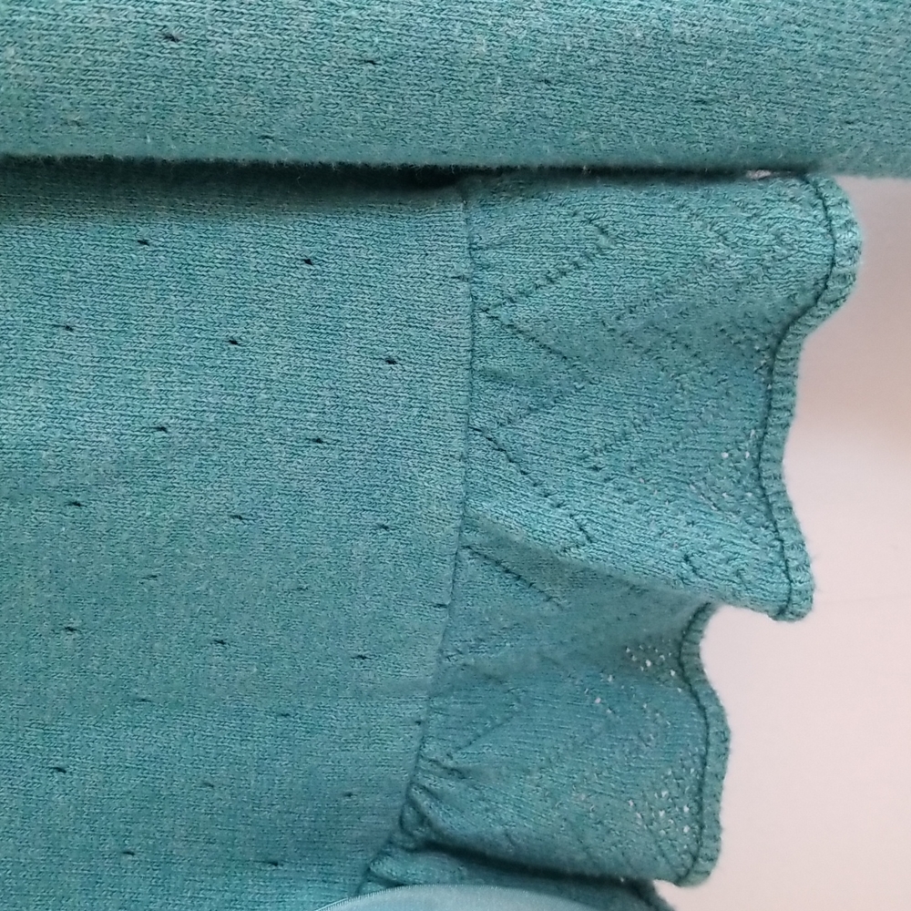 Pointelle Tie-Front Cardigan - Liz Claiborne, VGUC - Picture 7 of 9